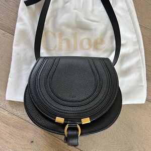 Chloe Small Marcie Leather Crossbody Bag